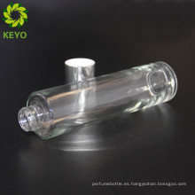 Los fabricantes más nuevos de la botella de cristal del envase delgado cosmético 120ml de aluminio capsulan para las botellas de cristal